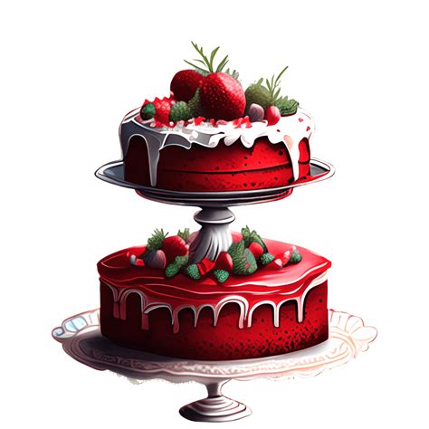 Red Velvet Cake Graphic · Creative Fabrica