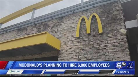 McDonald's planning to hire 6,000 employees - YouTube