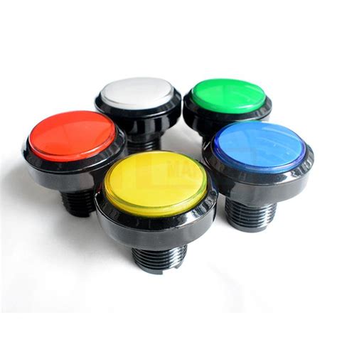 45MM ROUND 12V LED ILLUMINATED ARCADE STICK BUTTONS - Marwey Arcade ...