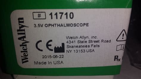 Welch Allyn 3 5v 11710 Ophthalmoscope Medproshop