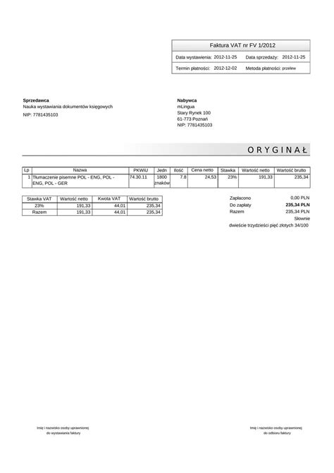 Faktura Vat By Joanna Ur Issuu