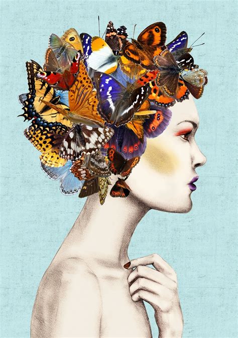 Lady Butterfly By Ellie Vandoorne Buy Art Online Rise Art