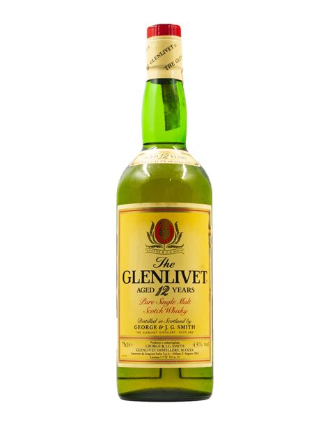 The Glenlivet Aged 12 Years Old Pure Single Malt Scotch Whisky 075 Cl