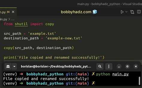 How To Copy Files And Rename Them In Python 4 Ways Bobbyhadz