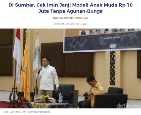 OKE OCE Gagal Di Era Anies Cak Imin Sebut Itu Program Sandiaga KASKUS