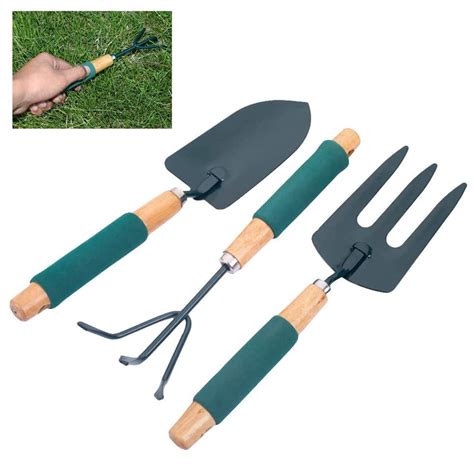 3 Pieces Mini Garden Tool Set Garden Handle With Sponge Handle Tool