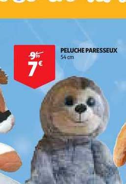 Promo Peluche Paresseux Chez Auchan Direct ICatalogue Fr