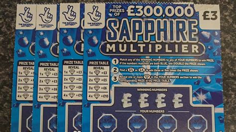 Sapphire Multiplier Scratch Cards 12 In Play YouTube