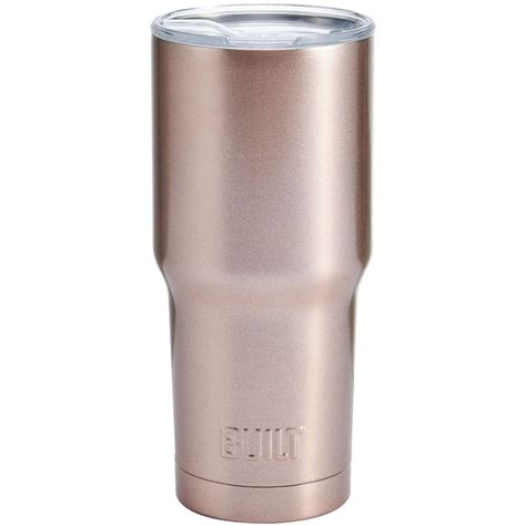 Built 30 Ounce Double Walled Stainless Steel Tumbler In Satin Rose Gold