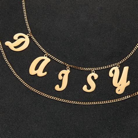 Personalized Name Layered Belly Chain Custom Letters Waist Chain