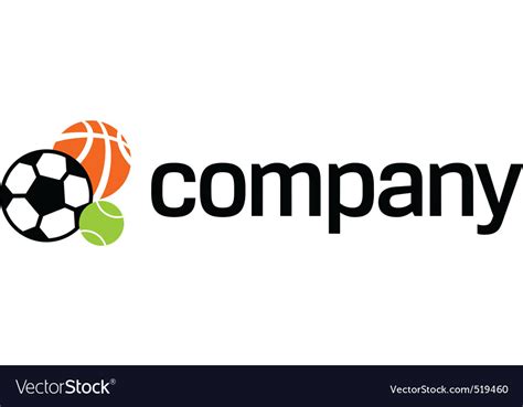 Logo of sports ball Royalty Free Vector Image - VectorStock