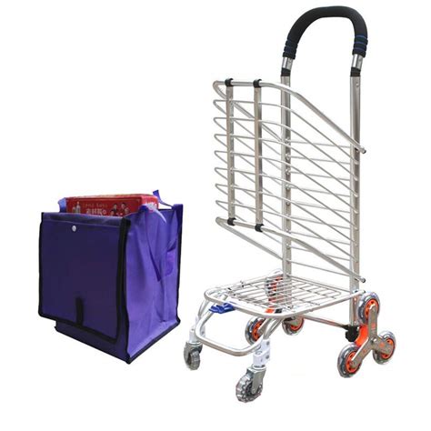 Buy Shopping Trolleys Grocery Cart With Swivel Wheels Foldable And