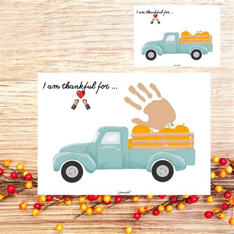 Happy Thanksgiving Handprint Craft Printable Handprint Art - Etsy