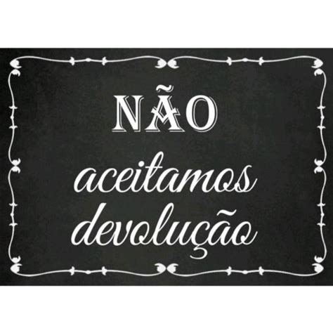 Placa Decorativa Mdf N O Aceitamos Devolu O Shopee Brasil