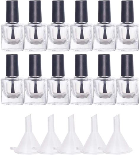 BENECREAT 12PCS 10ml Leere Nagellackflaschen Transparente