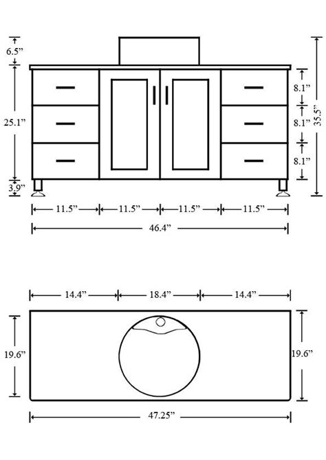 What Is The Standard Height Of A Bathroom Vanity Paperblog Bathroom Vanity Sizes Vessel