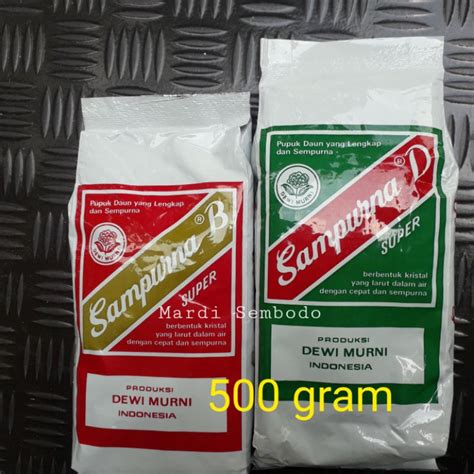 Jual Pupuk SAMPURNA D Daun SAMPURNA B Buah 500 Gram ASLI 100 Kemasan