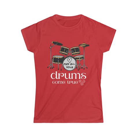 Drums Come True Womens Softstyle Tee Drum Lessons Leicester Drum