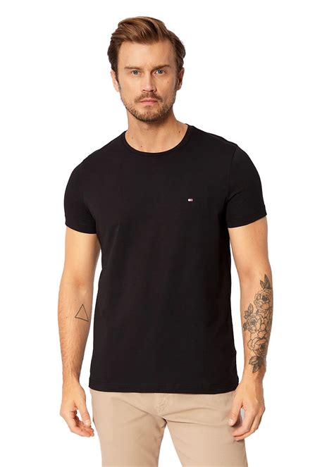 Camiseta Tommy Hilfiger Masculina B Sica Preta Replay Store