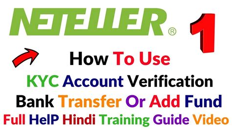 Neteller How To Use Create Account Bank Transfer Add Fund Deposit