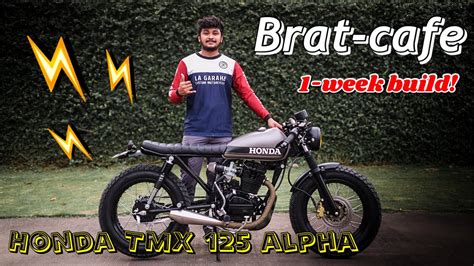 Bratty Cafe Racer TMX 125 La Garahe Motorcycles YouTube