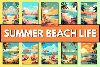 Summer Beach Life by Modern Kid Press | TPT