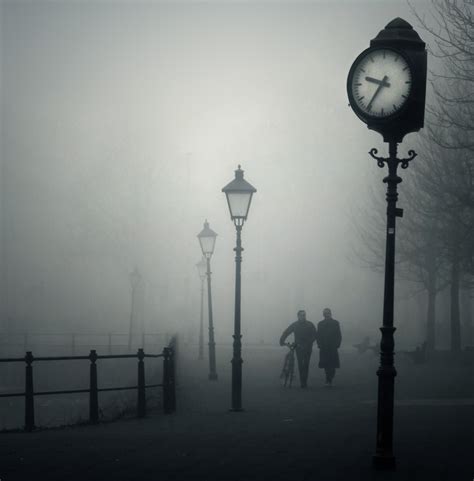 Landscape Lights Street Light Monochrome Night Symmetry