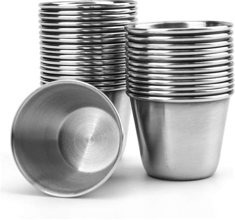 Bekith Pack Oz Stainless Steel Sauce Cups Small Individual