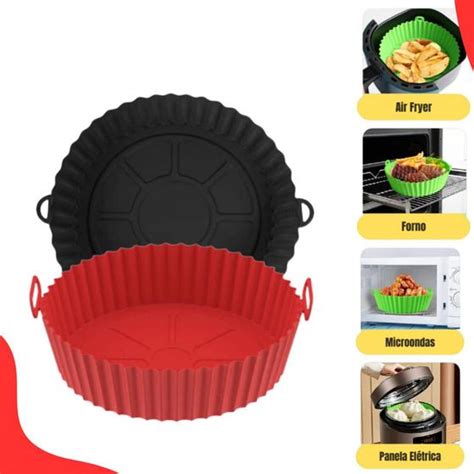 Forma De Silicone Para Air Fryer Fritadeira Forno Microondas Capai