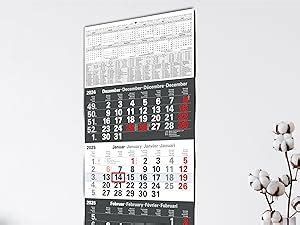 Tobja Monatskalender Wandkalender Mit Schieber Anthrazit