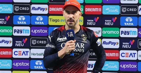 Ipl 2024 Royal Challengers Bangalore Skipper Faf Du Plessis Names The