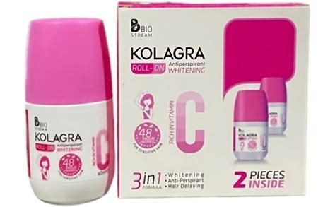 Kolagra Whitening Roll On 3x11 120ml Pink Buy Online At Best Price