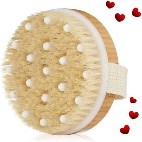 Amazon Dry Brushing Body Brushes Round Exfoliating Brush For