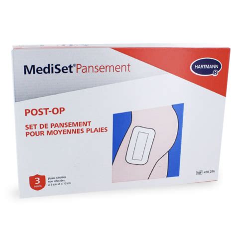 Mediset Set De Pansement Post Op Soins Cm Pharmacie En Ligne