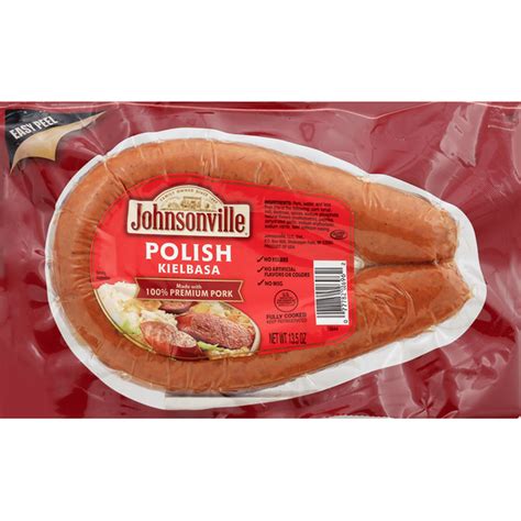 Johnsonville Polish Kielbasa Smoked Sausage 13 5 Oz Delivery Or Pickup Near Me Instacart