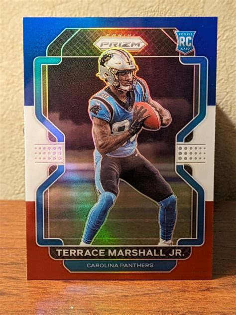 2021 Panini Prizm Football 348 Terrace Marshall Jr RC Rookie Red