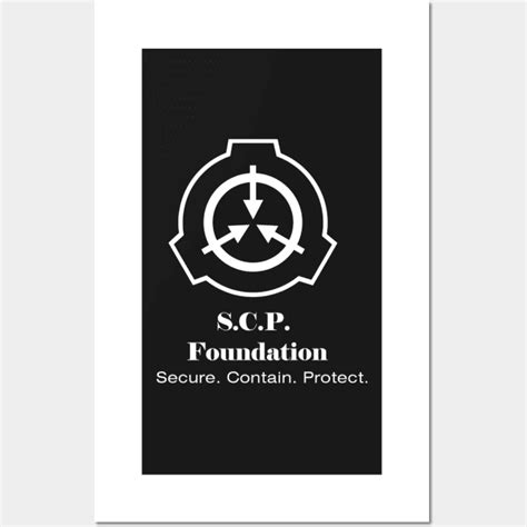 Scp Foundation Logo Scp Posters And Art Prints Teepublic