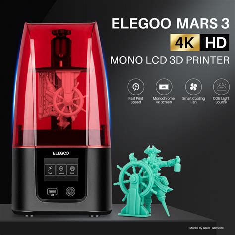 ELEGOO Mars 3 - 4K benutzerfreundlicher Desktop-Harz-3D-Drucker – ELEGOO EU