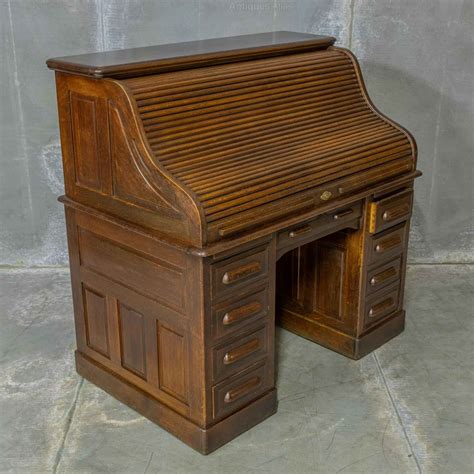 Edwardian Oak Roll Top Desk Antiques Atlas