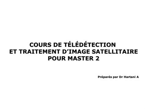 PDF COURS DE TÉLÉDÉTECTION DOKUMEN TIPS