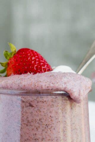 Keto Strawberries And Cream Chia Pudding Recipe Ketofocus