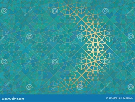 Abstract Background With Islamic Ornament Arabic Geometric Texture