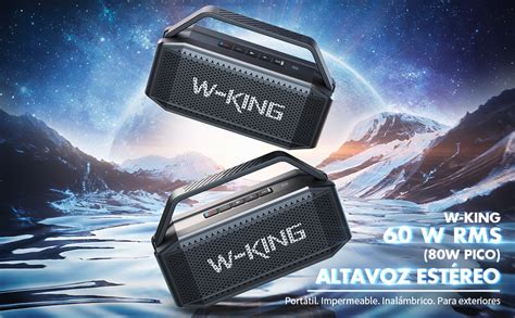 Altavoz Bluetooth W King W Altavoces Potente Siahorro Es