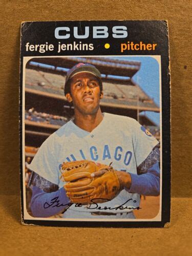 1971 Topps Baseball 280 Fergie Jenkins Chicago Cubs MLB Hall Of Fame