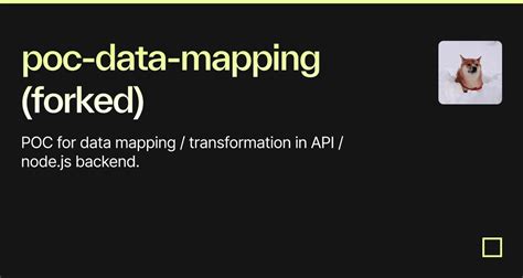 Poc Data Mapping Forked Codesandbox