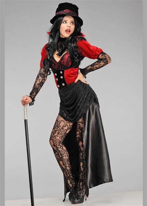 Womens Halloween Gothic Victorian Lady Costume Sexy Gothic Vampire