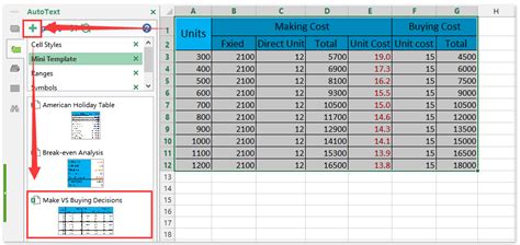 How To Calculate Make Or Buy Decisions In Excel