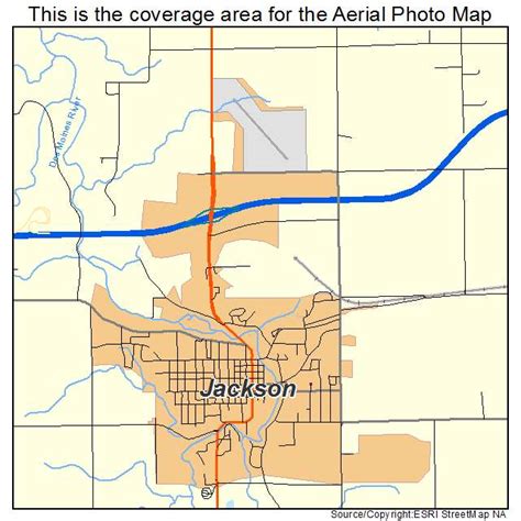 Aerial Photography Map of Jackson, MN Minnesota