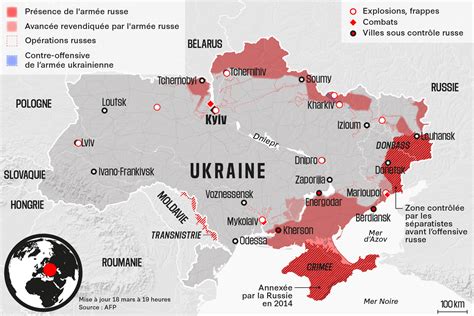 Guerre en Ukraine la carte de lévolution des bombardements et de l