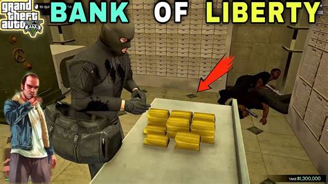 GTA 5 BANK OF LIBERTY HEIST TECHNO GAMERZ GTA V GAMEPLAY 142